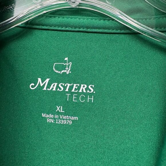 Masters Golf Tech Green Polo Short Sleeve Top Size XL - Picture 3 of 7